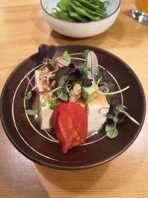 Tofu at Taiko Udon in Hiroshima