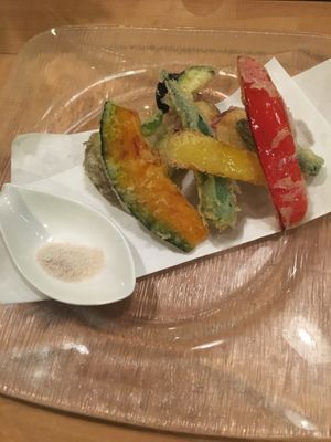 Tempura at Taiko Udon in Hiroshima