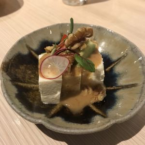 Tofu side dish  at Taiko Udon in Hiroshima