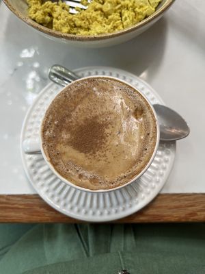 Vegan coffee latte   at Alimentos da Vila in Salvador