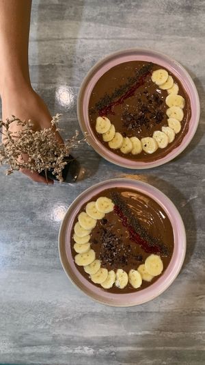 Cocoa smoothie bowls at Nourish in Chiang Mai
