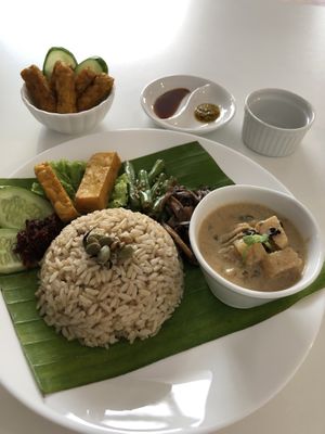 Nasi lemak at NamuL in Kuala Lumpur