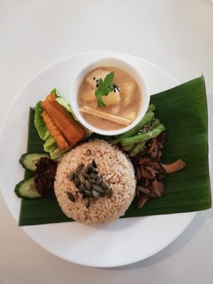 Nasi lemak at NamuL in Kuala Lumpur