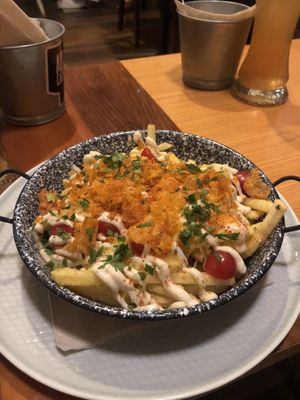 Dirty fries  at Szabad Bisztro in Budapest