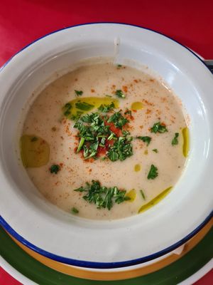 Soupe d'artichauts at Szabad Bisztro in Budapest