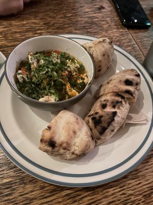 Spicy shrimp  at Szabad Bisztro in Budapest