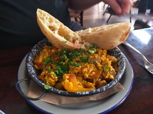 Lecsó lepénnyel at Szabad Bisztro in Budapest