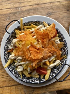 Dirty fries  at Szabad Bisztro in Budapest
