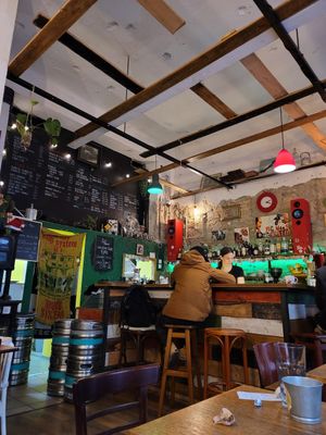 Lively atmosphere at Szabad Bisztro in Budapest