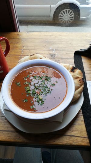 Größe Portion Bohnen Gulasch at Szabad Bisztro in Budapest