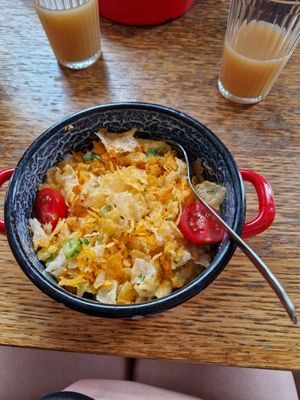 Penne Carbonara at Szabad Bisztro in Budapest