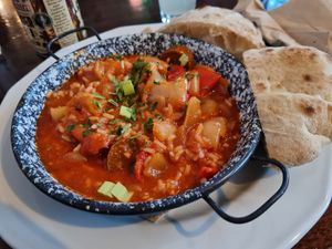 Very tasty hungarian dish at Szabad Bisztro in Budapest