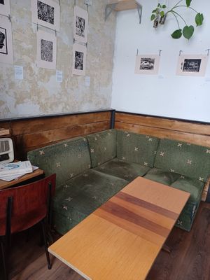 Interior at Szabad Bisztro in Budapest