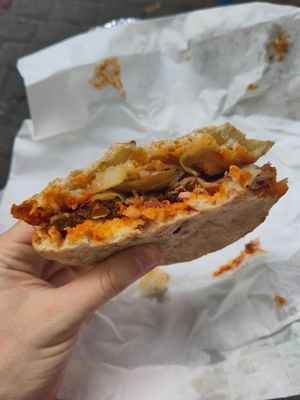 Balkan Burger inside at Szabad Bisztro in Budapest