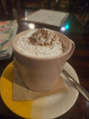 Hot chocolate! at Szabad Bisztro in Budapest