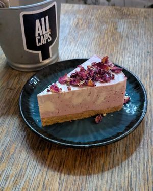 Raw vegan cake at Szabad Bisztro in Budapest