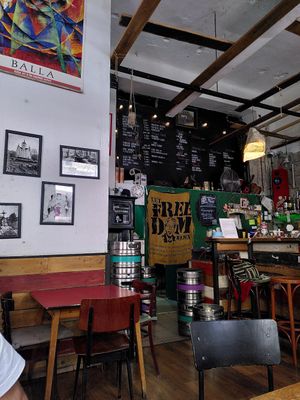 Interior at Szabad Bisztro in Budapest