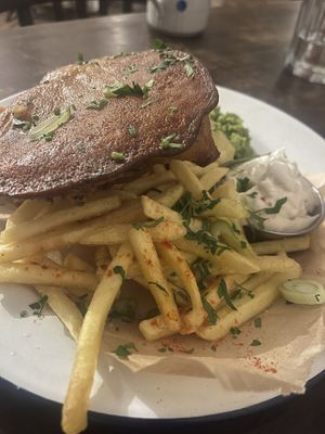 nofish and chips  at Szabad Bisztro in Budapest
