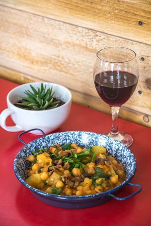 spanish chickpea ragou at Szabad Bisztro in Budapest