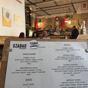 Soup of the day was amazing at Szabad Bisztro in Budapest