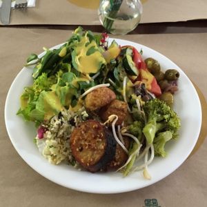 Salad from the buffet. at Banana Verde in Sao Paulo