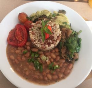 Main dish at Banana Verde in Sao Paulo