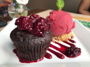 Dessert at Banana Verde in Sao Paulo