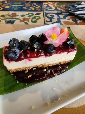 Torta de limão siciliano at Banana Verde in Sao Paulo