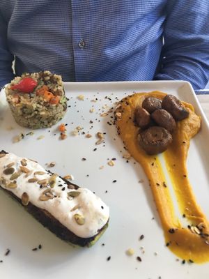 Mushroom zucchini amazingness at Banana Verde in Sao Paulo