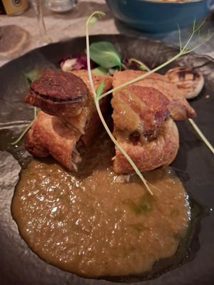 Arrosto di seitan in crosta, fatto in casa at Vecchi Ricordi da Gimbo in Cene
