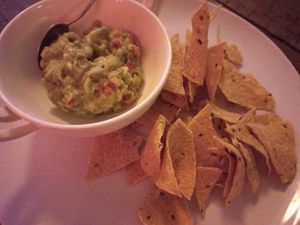 Nachos and guacamole at Archers in Chiang Mai