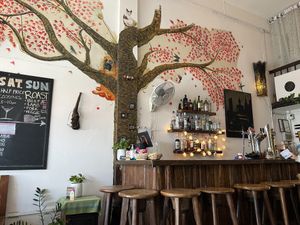 Interior of bar/restaurant   at Archers in Chiang Mai