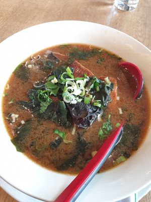 Had a Ramen soup, the waiter offer me to remove the egg to make it vegan. at Noodle Bar by Grissino in Bolzano