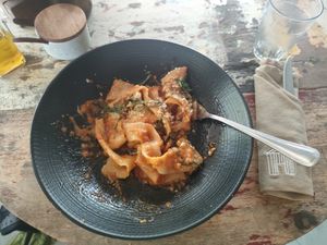 Vegan Pappardelle at La Baracca in Pecatu