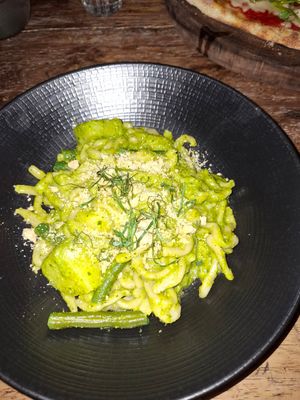 Pesto pasta at La Baracca in Pecatu
