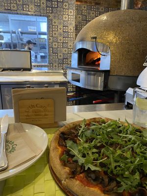 Wild Mushroom and Truffle Pizza   at Urth Caffe in Riyadh