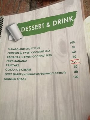 All items can be made vegetarian. at Eve House in Koh Kut