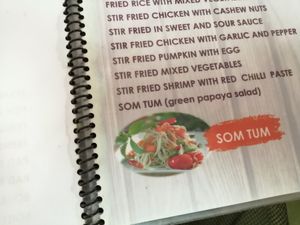 Menu at Eve House in Koh Kut