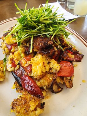 Mushroom and rice dish at La Copine in Yucca Valley