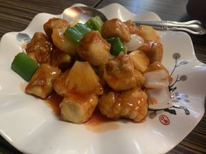 Vegetarian Orange Chicken  at Rui's Shanghai Bistro in Redlands