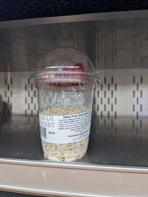 Overnight oats $8.50 at RNO - Verdi Market in Reno