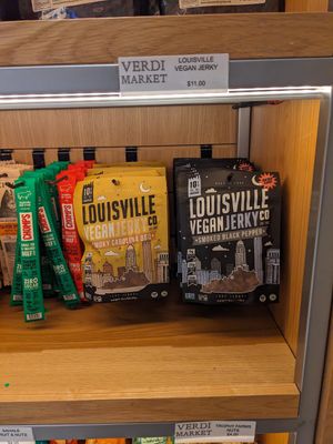 Vegan jerky at RNO - Verdi Market in Reno