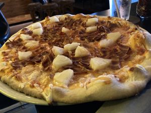 Hawaïen pizza  at The Tube Bar in Luxembourg City