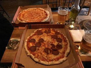 Great pizza, loved it at The Tube Bar in Luxembourg City