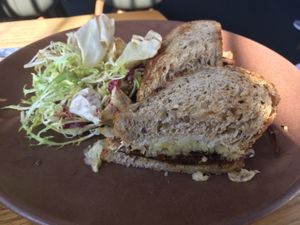 Vegan reuben. It was good, not amazing  at Greens Restaurant in San Francisco