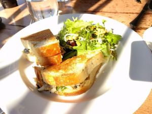 Wild Mushroom & Grilled Cheese Sandwich  at Greens Restaurant in San Francisco