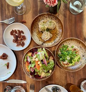 Setting  at Greens Restaurant in San Francisco