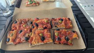 Focaccia (vegan) at Daniele Pizza al Taglio in Lanzarote