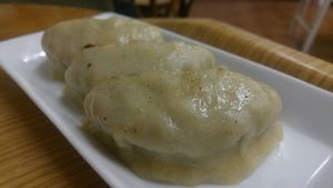 gyoza at Loving Hut in Tokyo