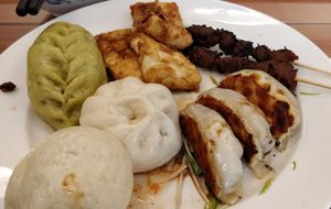 Buffet at Loving Hut in Tokyo